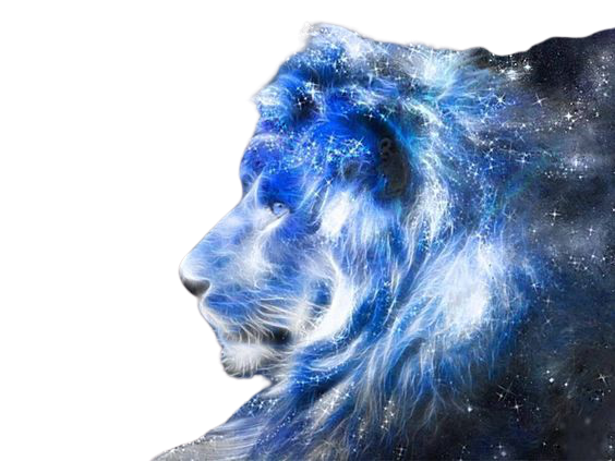 Lion bleu